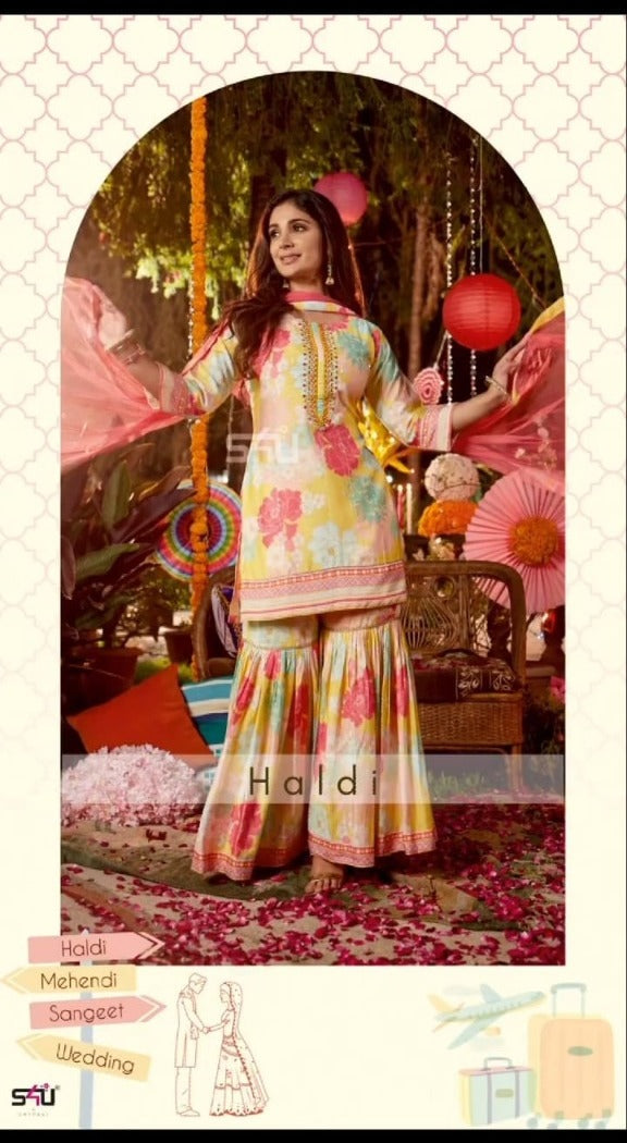 S4u Shivali Hadli Fancy Bridal Wear Kurti