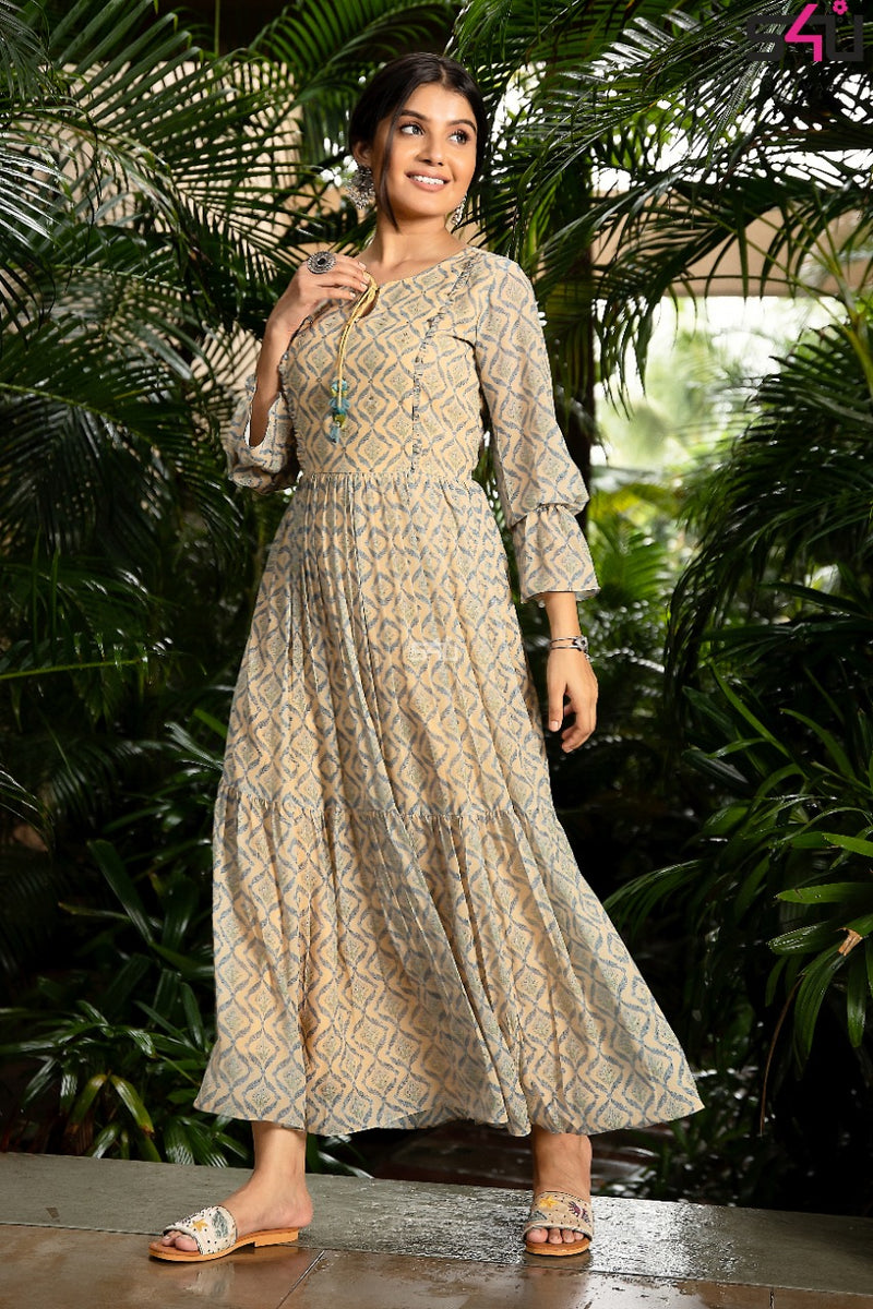 S4u Shivali Dno 133 Fancy Designer Wear Stylish Gown Kurti Collection