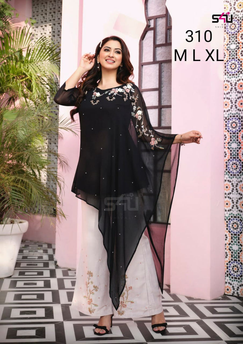 S4u Shivali Dno 310 Fancy Designer Handwork Top With Bottom Kurti