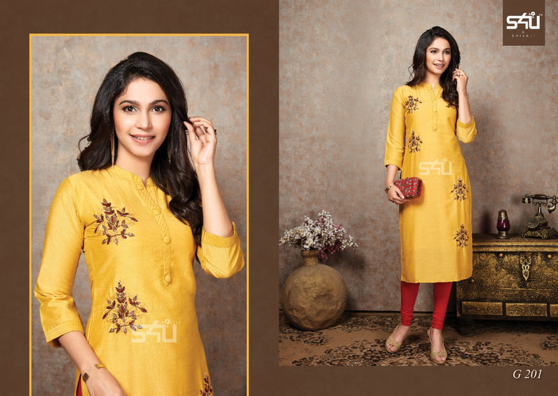 S4u Shivali Glamour Vol 2 Classy And Full Of Finesse Thease Hand Work Kurti