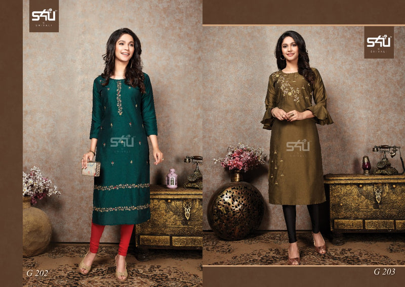 S4u Shivali Glamour Vol 2 Classy And Full Of Finesse Thease Hand Work Kurti