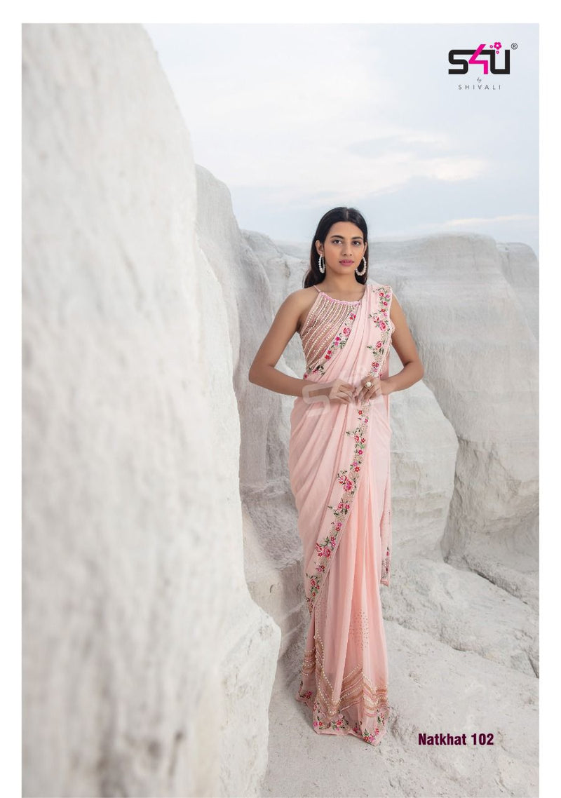 S4u Shivali Natkhat Georgette Handwork Partywear Kurti