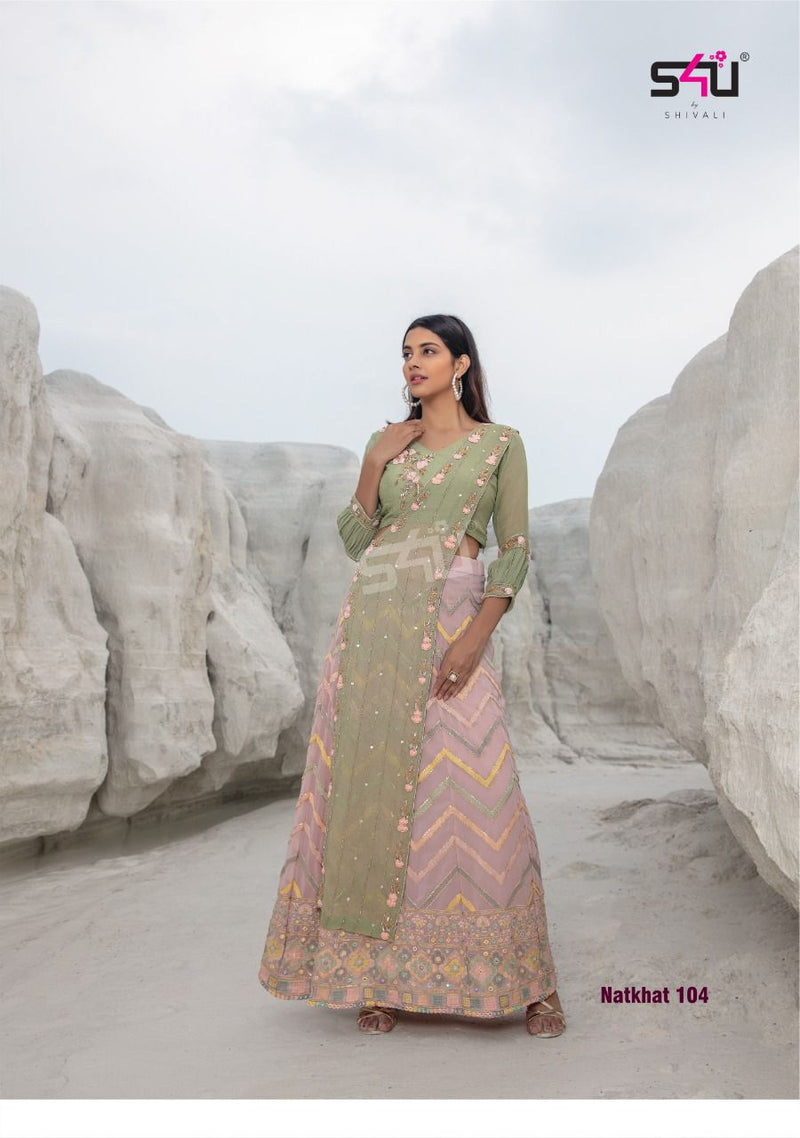 S4u Shivali Natkhat Georgette Handwork Partywear Kurti