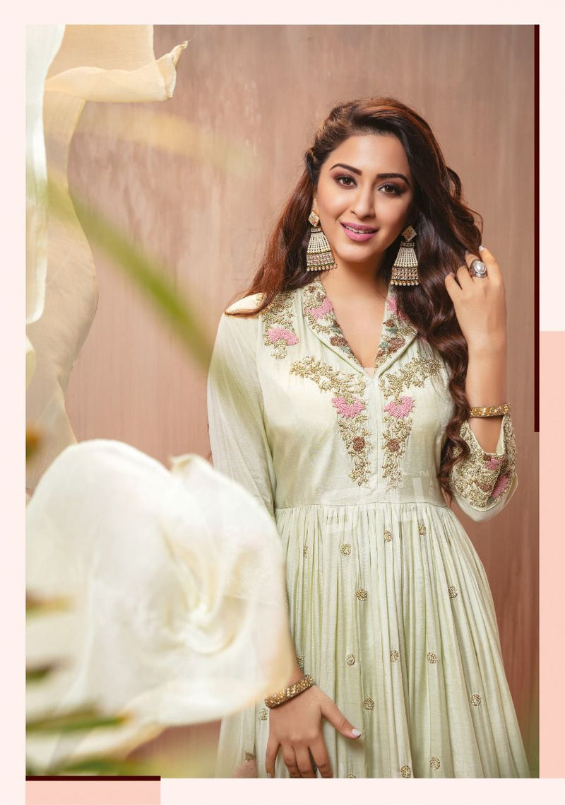 S4u Shivali Peplum Vol 2 Pure Georgette Handwork Designer Wear Sharara Kurtis
