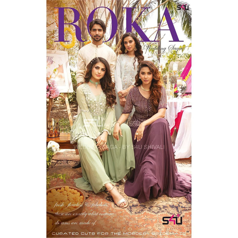 S4u Shivali Roka Fancy Fabrics Readymade Salwar Suit