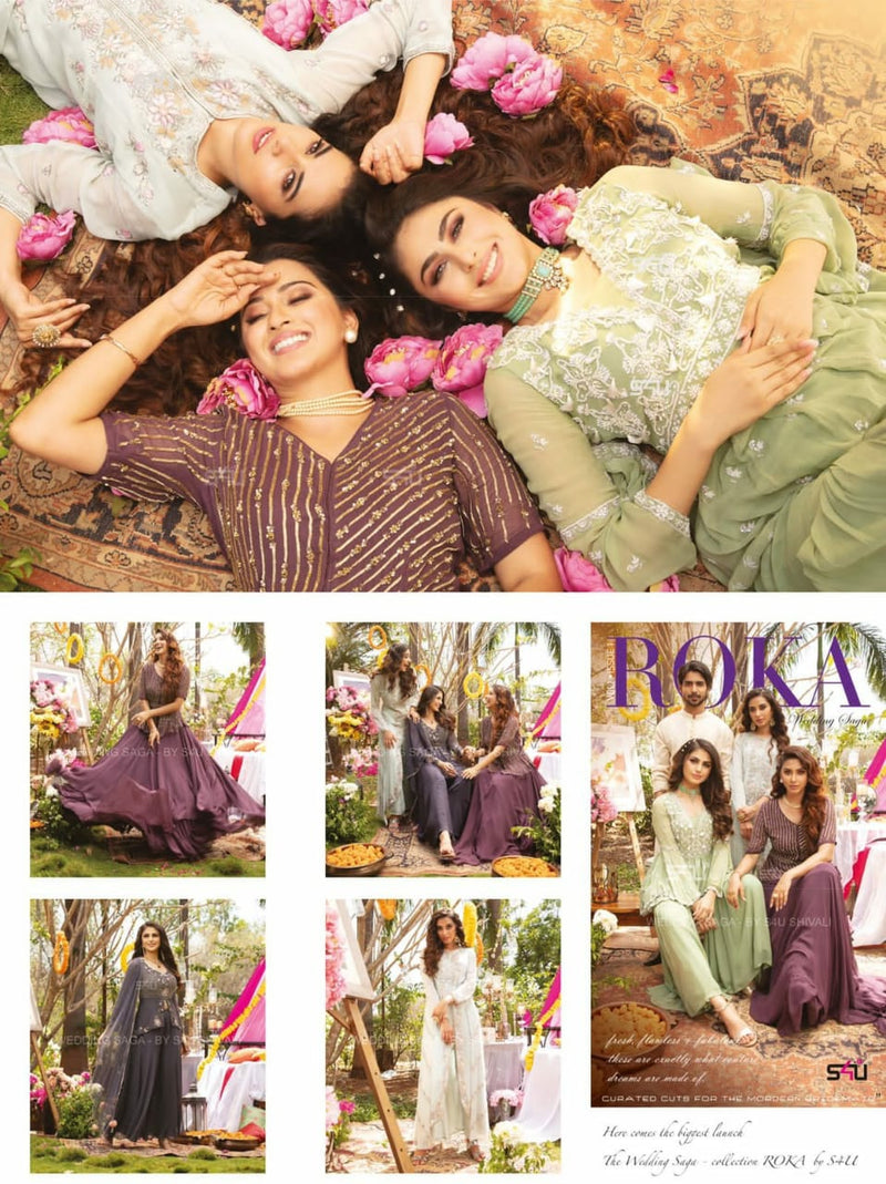 S4u Shivali Roka Fancy Fabrics Readymade Salwar Suit