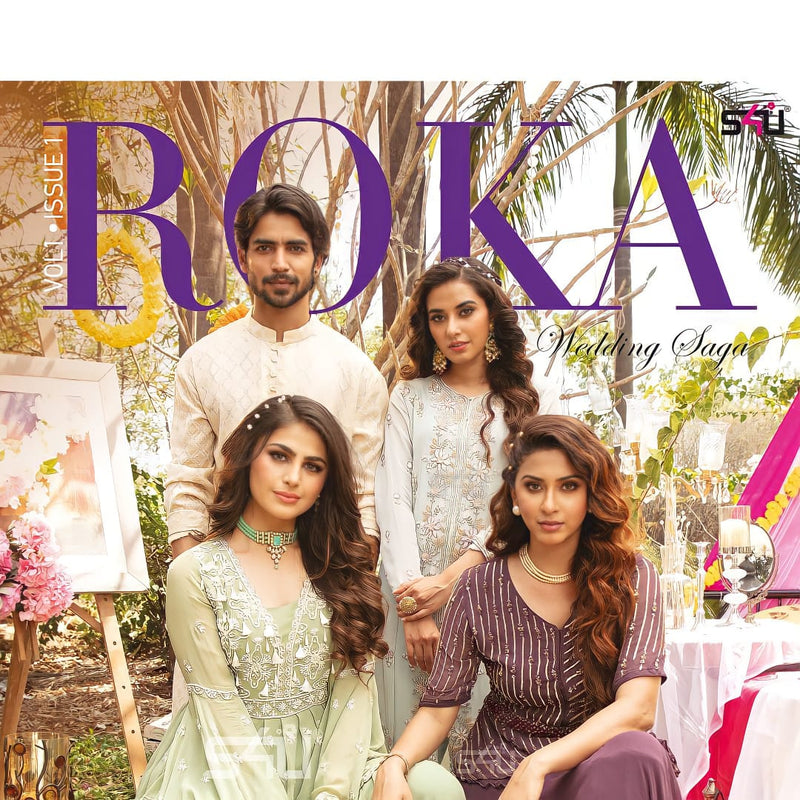 S4u Shivali Roka Fancy Fabrics Readymade Salwar Suit