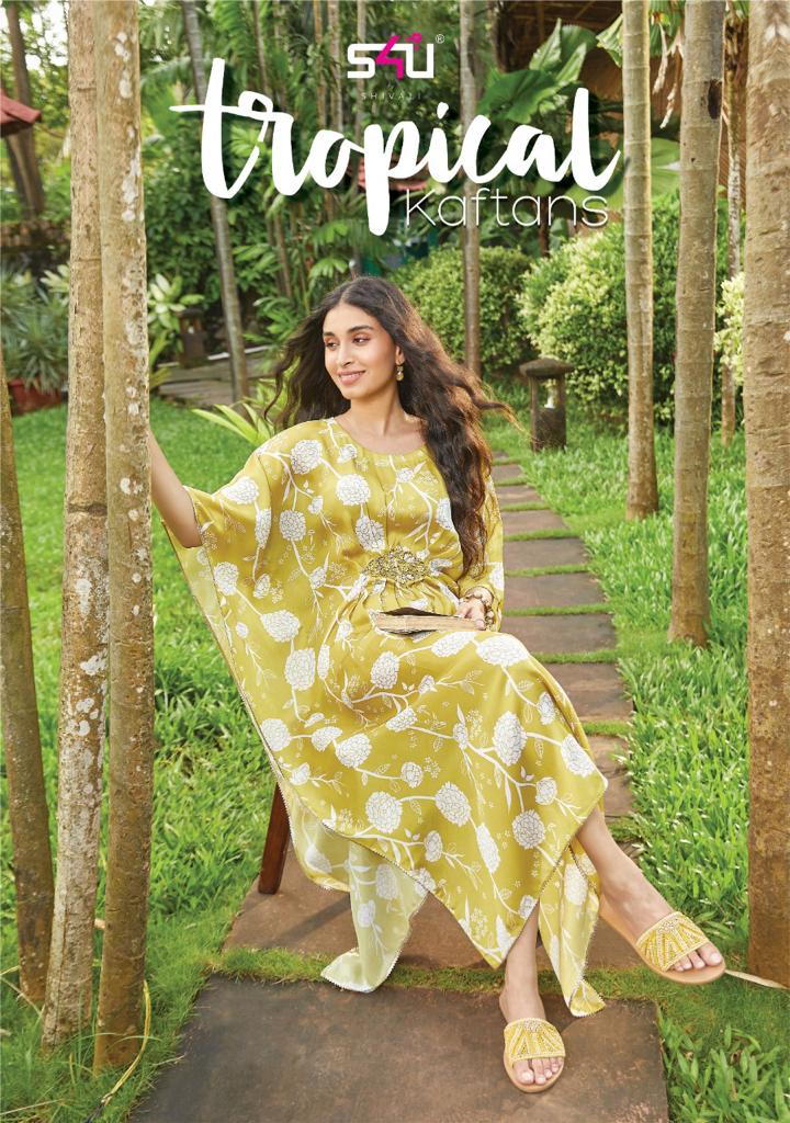 S4u Shivali Tropical Kaftan Vol 2 Fancy Designer Printed Wear Kaftan Collection