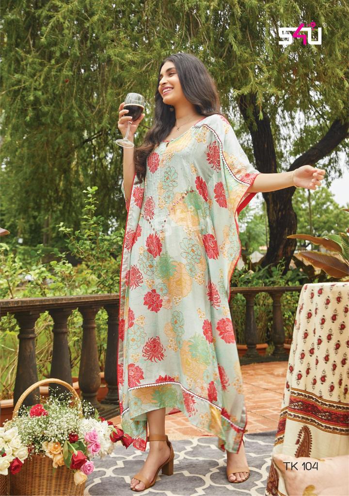 S4u Shivali Tropical Kaftan Vol 2 Fancy Designer Printed Wear Kaftan Collection