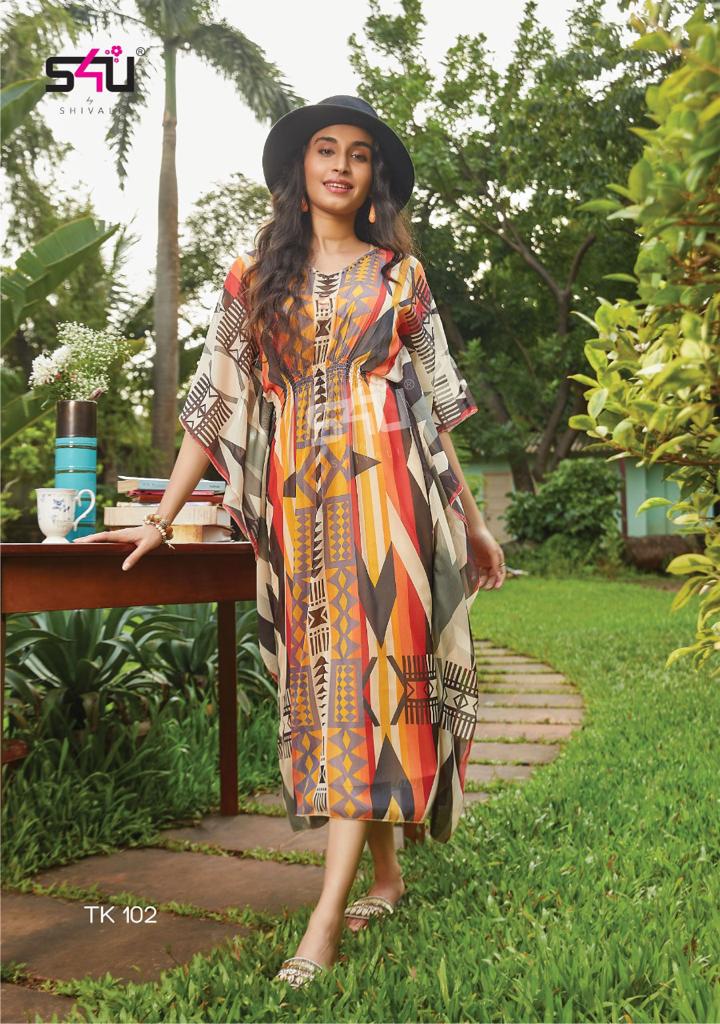 S4u Shivali Tropical Kaftan Vol 2 Fancy Designer Printed Wear Kaftan Collection
