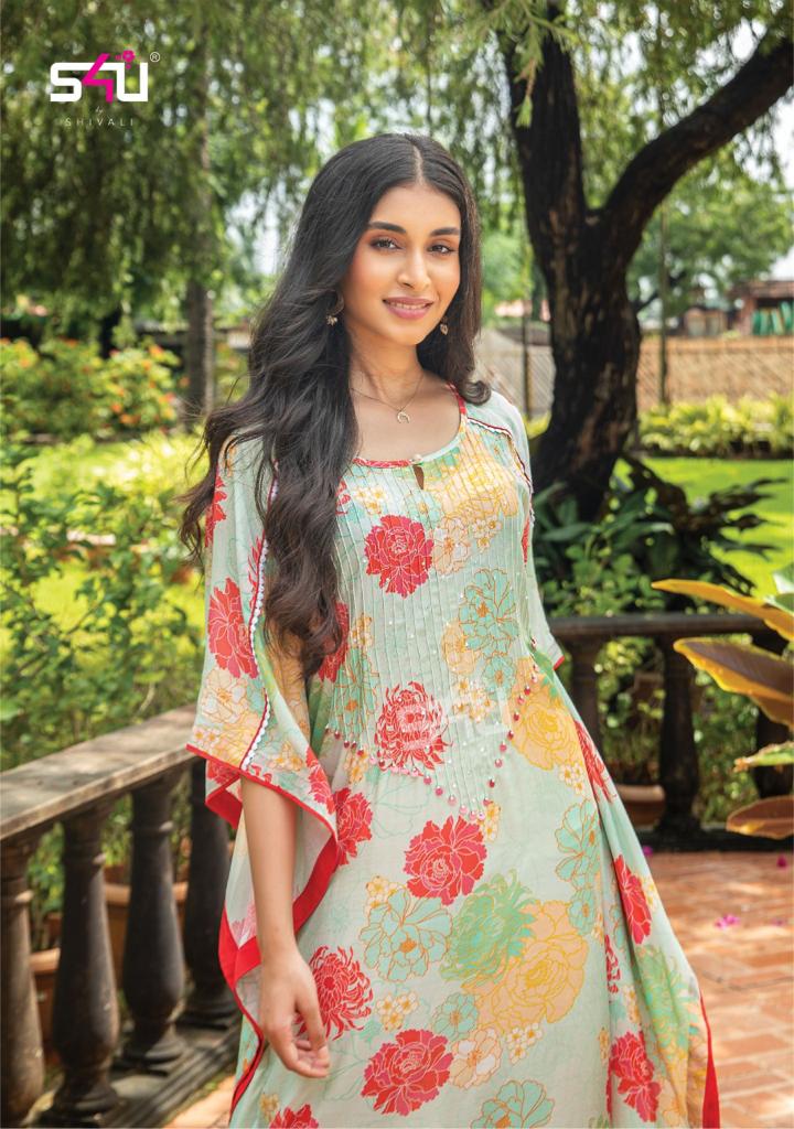 S4u Shivali Tropical Kaftan Vol 2 Fancy Designer Printed Wear Kaftan Collection