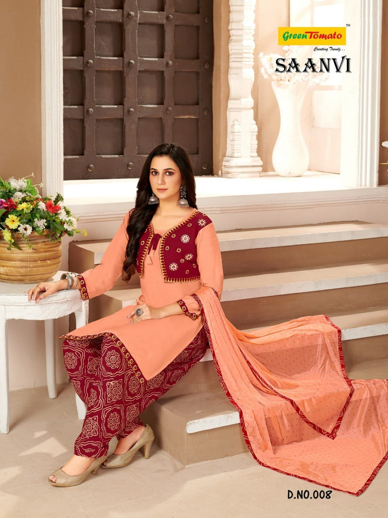 Green Tomato Saanvi Fancy Patiyala Style Ready Made Party Wear Salwar Suits