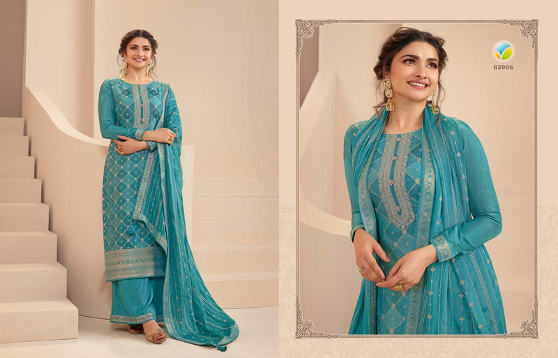 Vinay Fashion Kaseesh Saavi Double Zari Dola Jacquard Fancy Desginer Salwar Suit