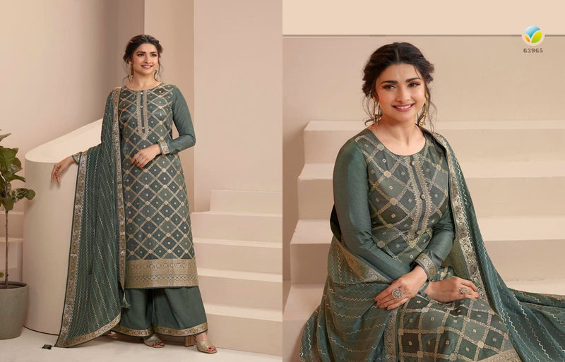 Vinay Fashion Kaseesh Saavi Double Zari Dola Jacquard Fancy Desginer Salwar Suit