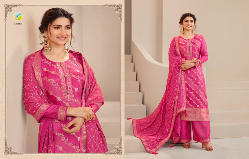 Vinay Fashion Kaseesh Saavi Double Zari Dola Jacquard Fancy Desginer Salwar Suit