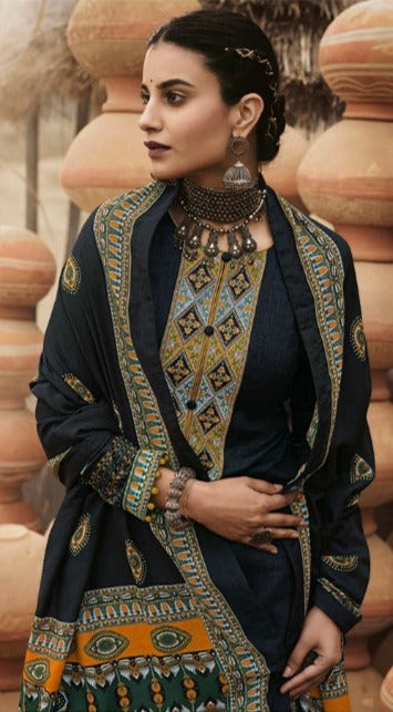 Hermitage Clothing Sabhyata Jam Satin Designer Party Wear Digital Printed Salwar Suits