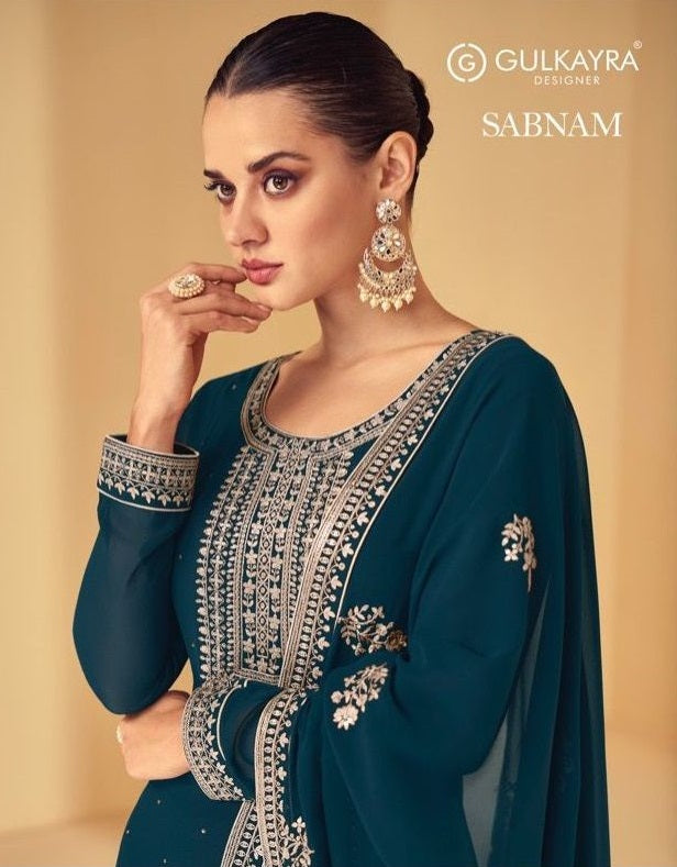 Gulkayra Sabnam Georgette With Heavy Embroidery Work Stylish Designer Festive Wear Salwar Kameez