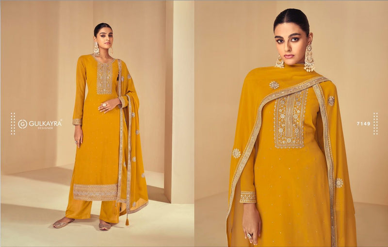 Gulkayra Sabnam Georgette With Heavy Embroidery Work Stylish Designer Festive Wear Salwar Kameez