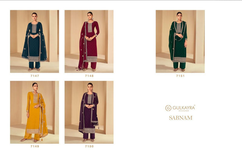 Gulkayra Sabnam Georgette With Heavy Embroidery Work Stylish Designer Festive Wear Salwar Kameez