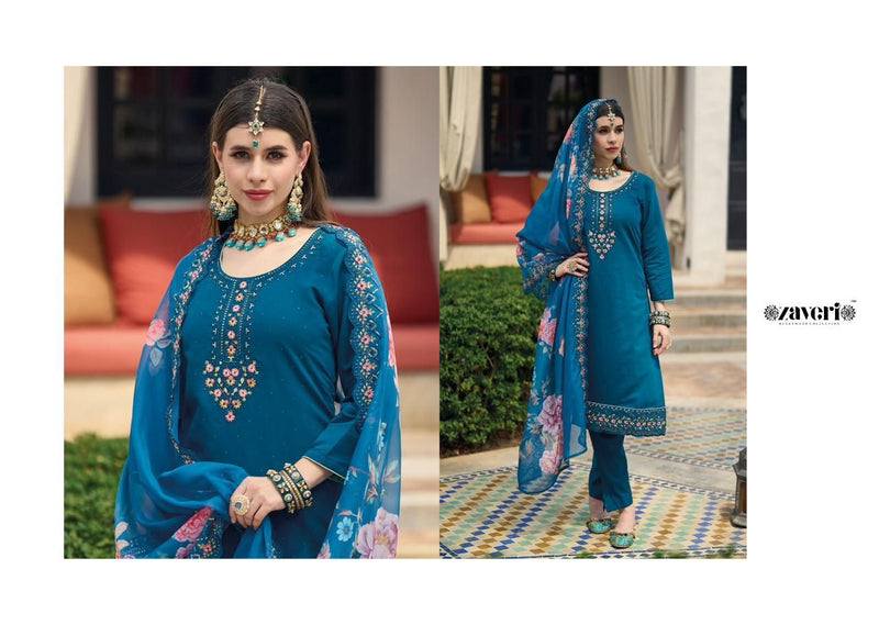 Zaveri Woman Beauty Sabway Viscose Silk Heavy Embroidery Work Heavy Designer Partywear Kurti