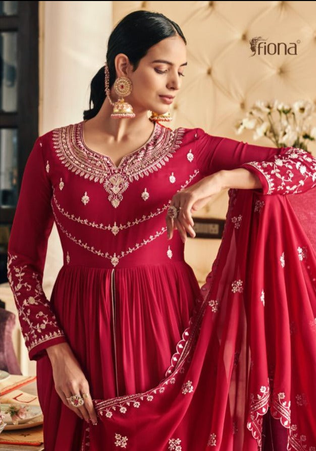 Fiona Sachi Vol 1 Georgette Designer Wedding Wear Ready Made Salwar Suits