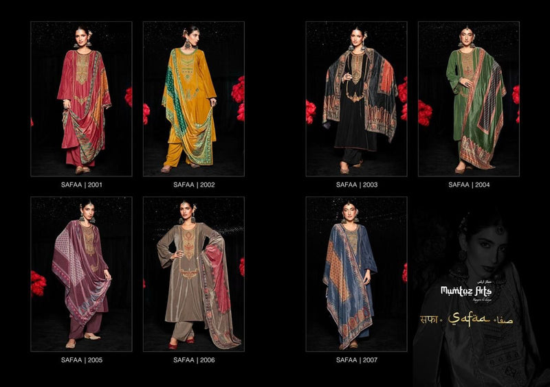 Mumtaz Safaa Vol 1 Velvet With Coding Embroidery Work Stylish Designer Salwar Kameez