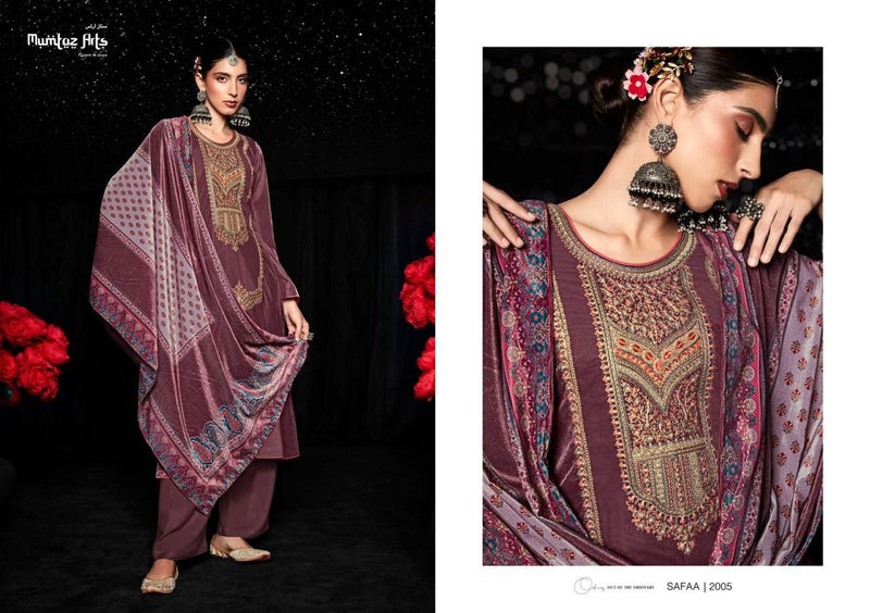 Mumtaz Safaa Vol 1 Velvet With Coding Embroidery Work Stylish Designer Salwar Kameez