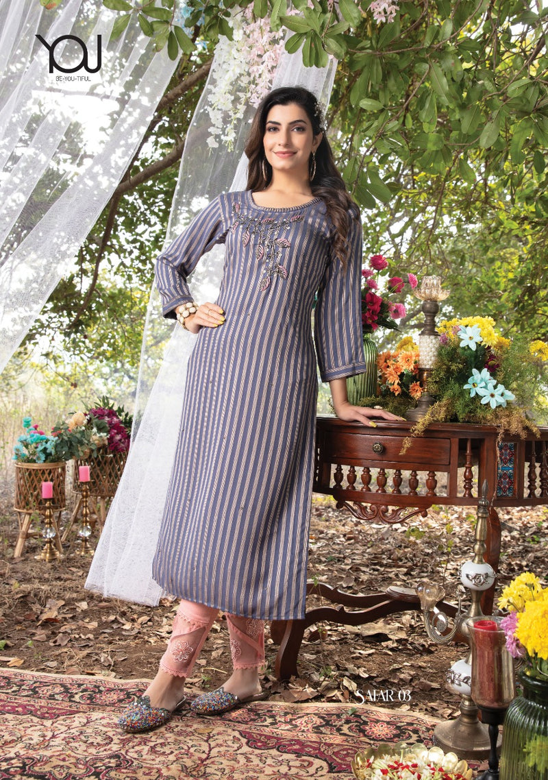 Wanna Safar Super Fancy Party Wear Handwork Kurtis With Pants