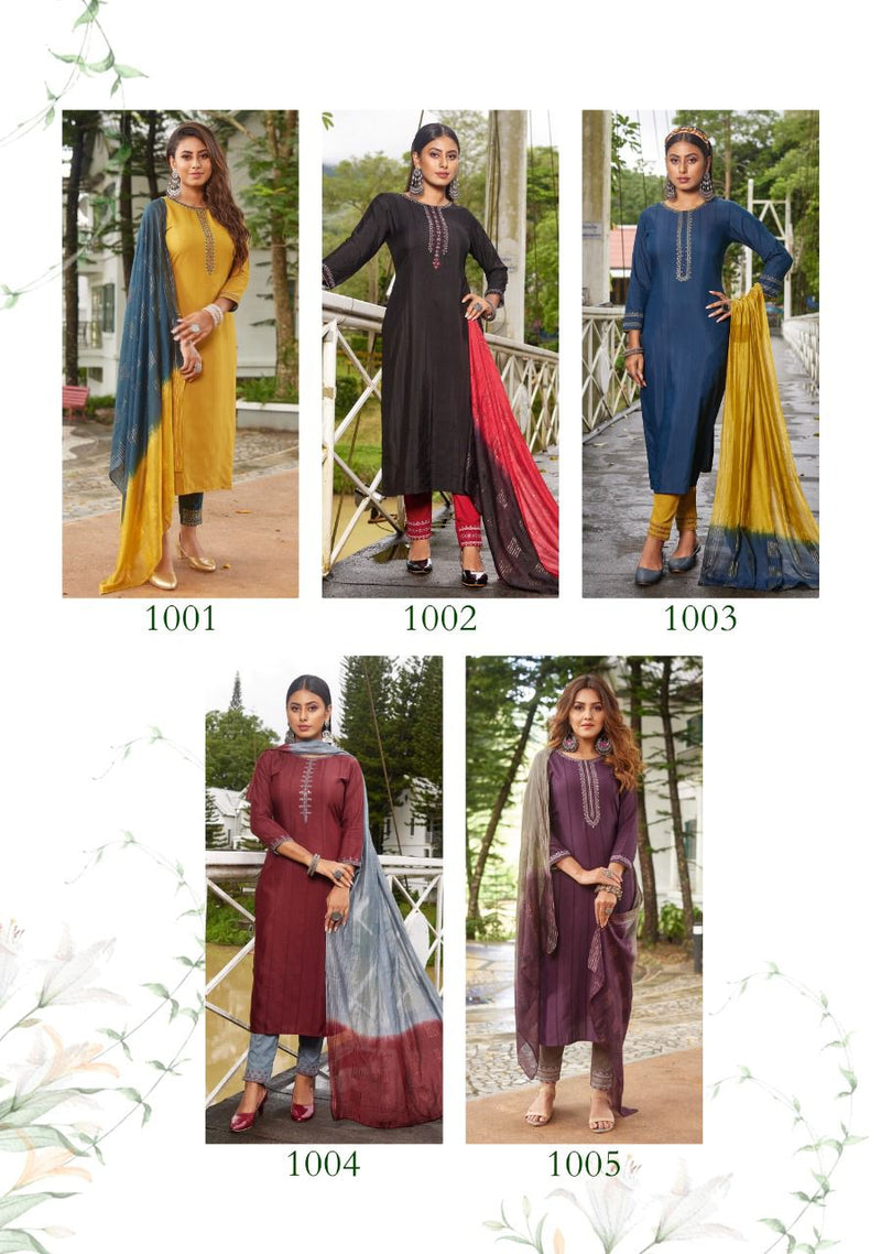 Ladies Flavour Safar Viscose With Fancy Embroidery Work Stylish Designer Casual Wear Attractive Look Kurti