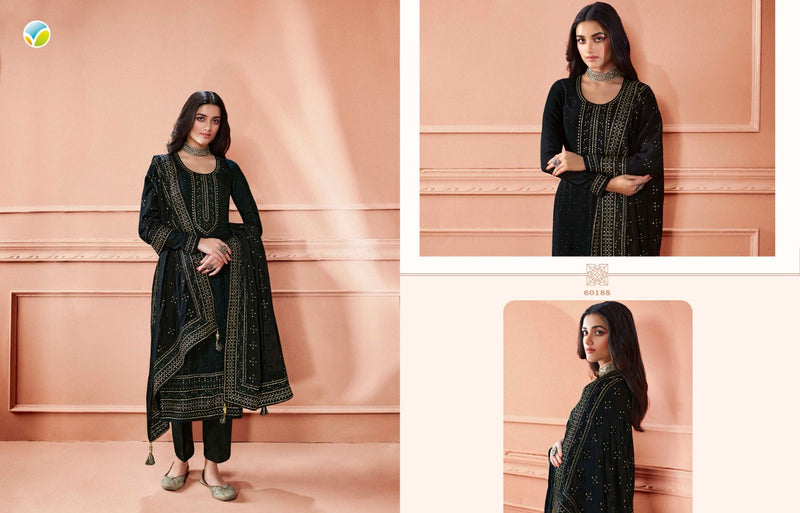 Vinay Fashion Kaseesh Safeena Dola Jacquard Embroidered Party Wear Salwar Suits