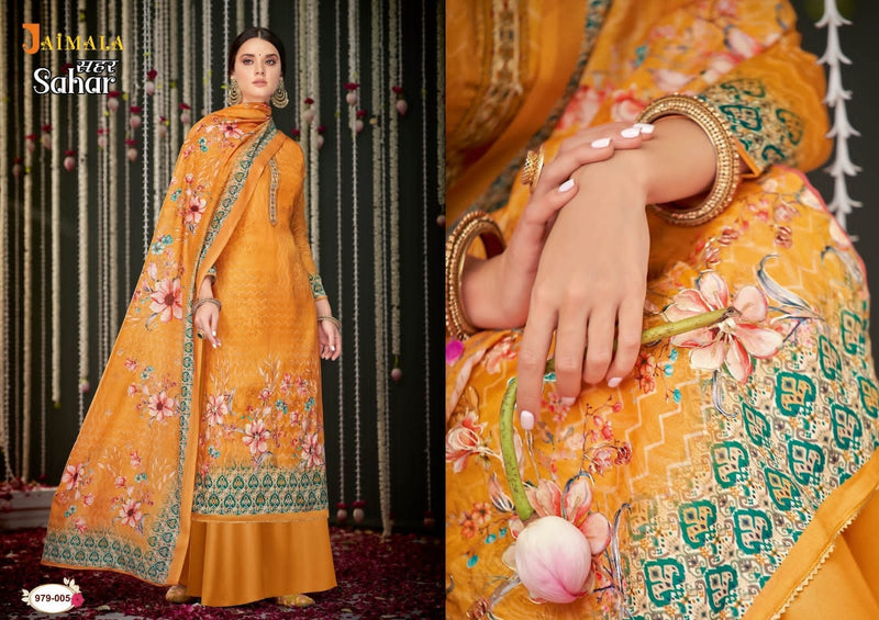 Alok Suits Jaimala Sahar Jam Cotton Embroidered Party Wear Salwar Suits