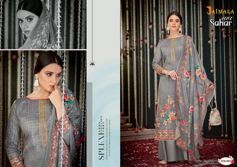 Alok Suits Jaimala Sahar Jam Cotton Embroidered Party Wear Salwar Suits