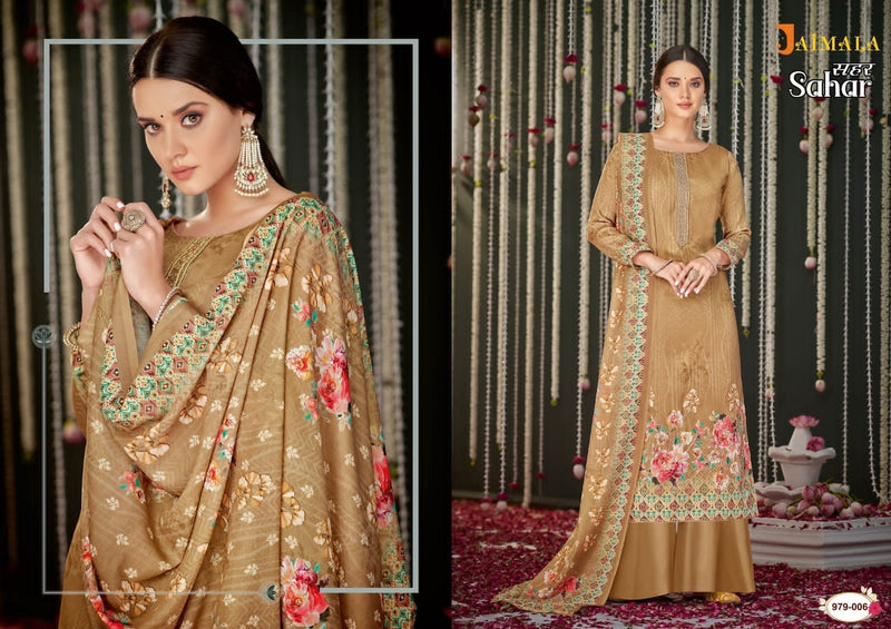 Alok Suits Jaimala Sahar Jam Cotton Embroidered Party Wear Salwar Suits