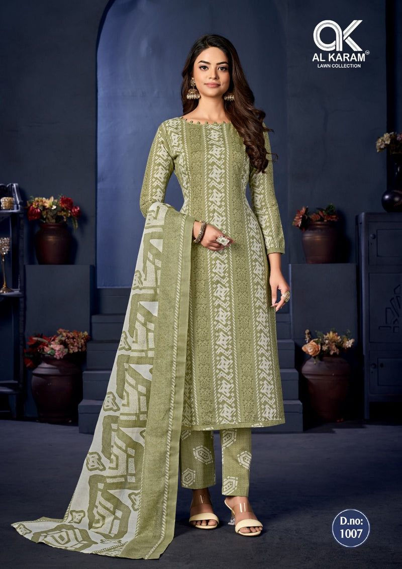 Al Karam Sahiba Signature Print Pure Soft Cotton Printed Salwar Kameez