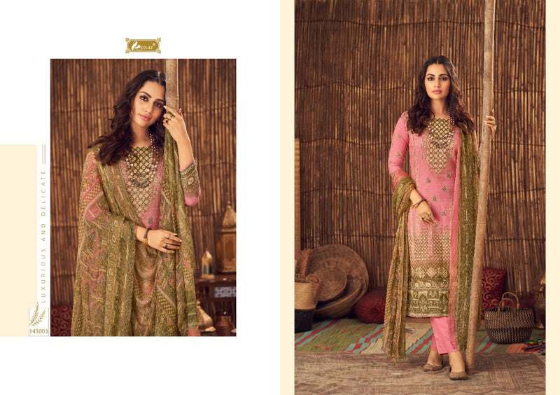 Kesar Sahin Pasmina  With Fancy Work Stylish Designer  Casual Wear Salwar Kameez