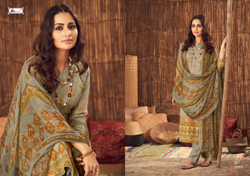 Kesar Sahin Pasmina  With Fancy Work Stylish Designer  Casual Wear Salwar Kameez