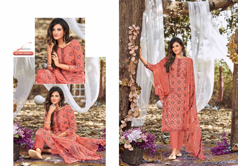 Femayraa Fashion Saira Vol 8 Pure Cotton With Heavy Beautiful Work Stylish Designer Festive Wear Fancy Salwar Kameez