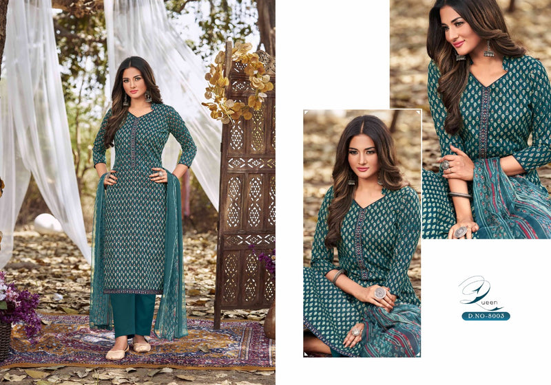 Femayraa Fashion Saira Vol 8 Pure Cotton With Heavy Beautiful Work Stylish Designer Festive Wear Fancy Salwar Kameez