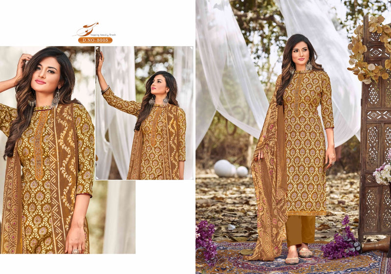 Femayraa Fashion Saira Vol 8 Pure Cotton With Heavy Beautiful Work Stylish Designer Festive Wear Fancy Salwar Kameez