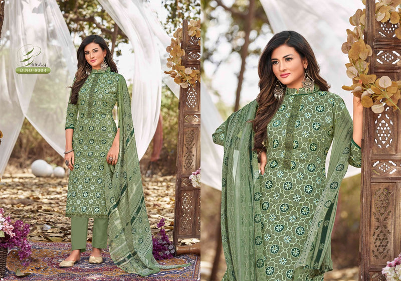 Femayraa Fashion Saira Vol 8 Pure Cotton With Heavy Beautiful Work Stylish Designer Festive Wear Fancy Salwar Kameez