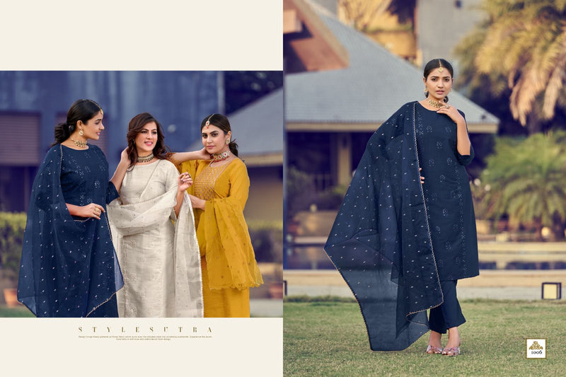 Poonam Designer Sajaniya Pure Viscose Silk Copper Jari Work Embroidery Work Stylish Designer Partywear Kurti