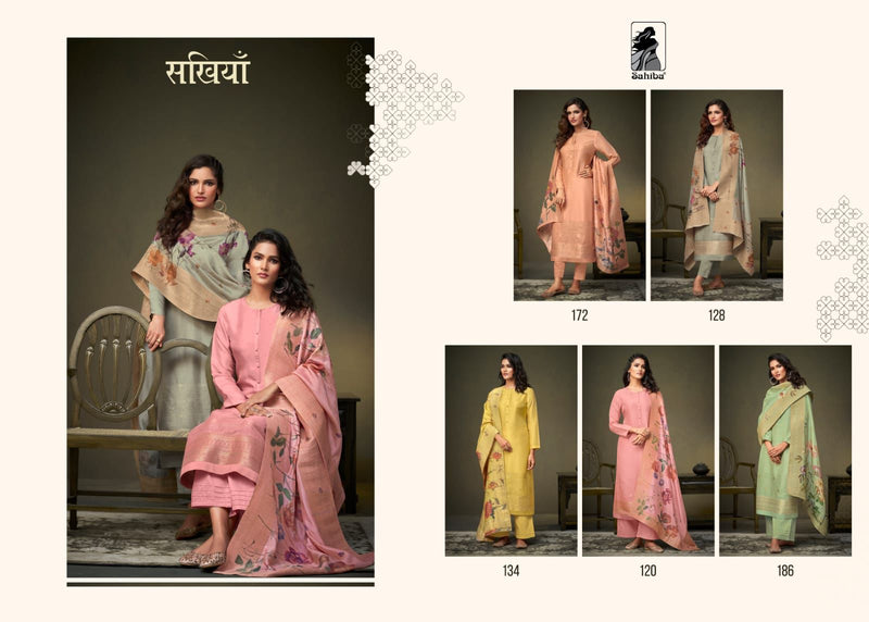 Sahiba Sakhiyan Jacquard Fancy Designer Party Wear Salwar Suits
