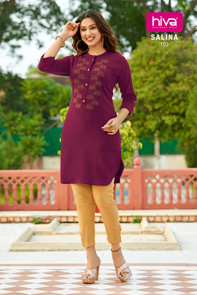Hiva Salina Fancy Causal Wear Kurti
