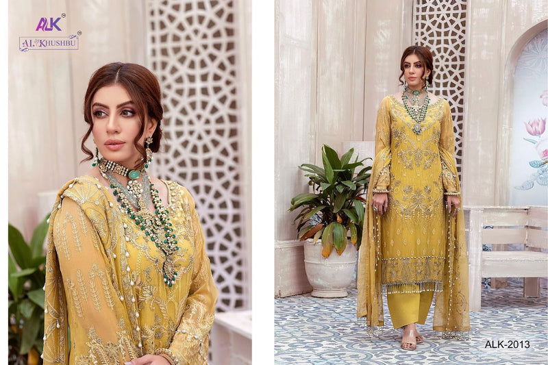 Al Khushbu Samaira Vol 1 Georgette With Heavy Embroidery Pakistani Style Wedding Wear Salwar Suits
