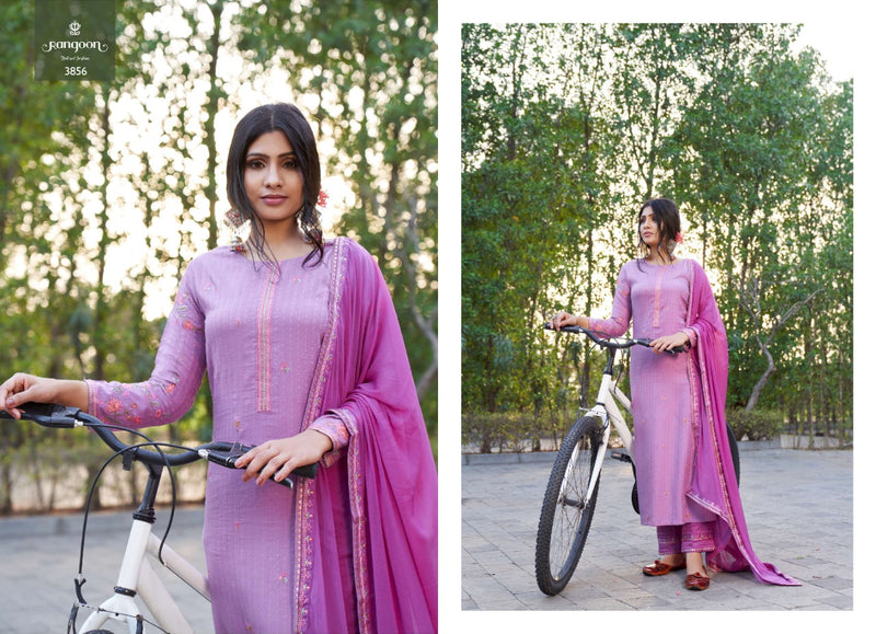 Rangoon Samantha Silk With Heavy Embroidery Work stylish Designer Festive Wear Casual Look Kurti