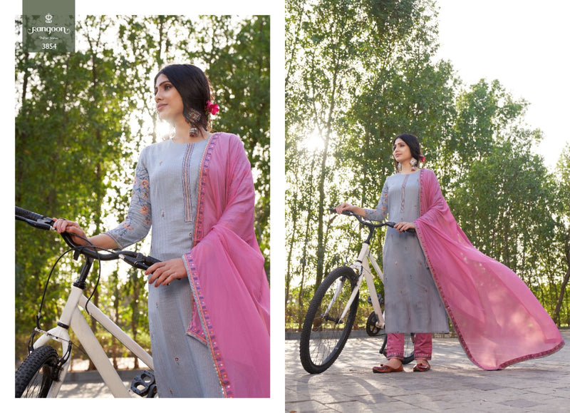Rangoon Samantha Silk With Heavy Embroidery Work stylish Designer Festive Wear Casual Look Kurti