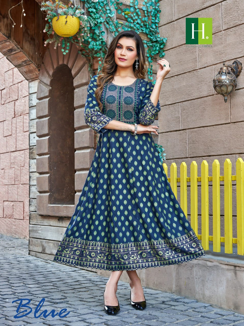 Hirwa Samantha Vol 4 Heavy Rayon Casual Wear Kurti