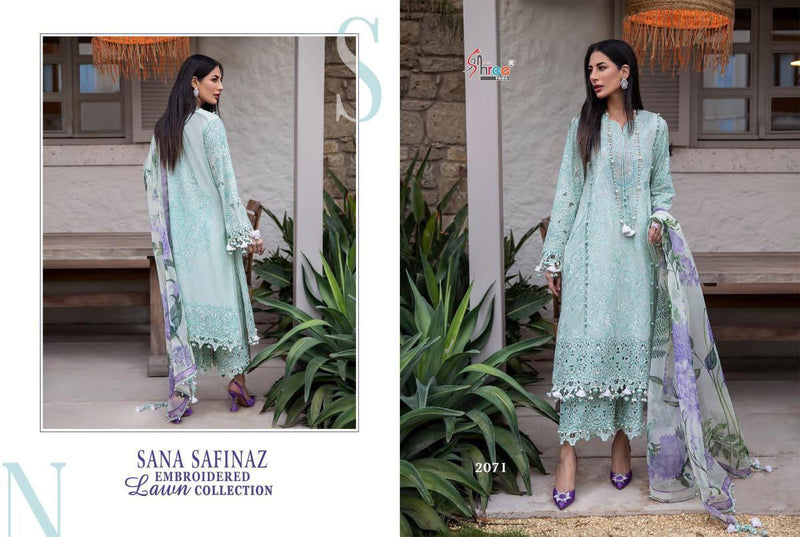 Shree Fabs Sana Safinaz Embroidered Lawn Cotton Embroidered Pakistani Style Salwar Kameez