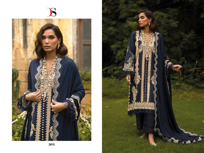 Deepsy Suit Sana Safinaz Muzlin 23 Pure Cotton With Fancy Work Stylish Designer Salwar Kameez