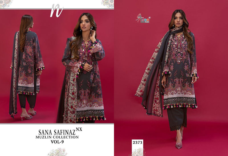 Shree Fabs Sana Safinaz Muzlin Collection Vol 9 Cotton With Heavy Embroidery Work Stylish Designer Salwar Kameez
